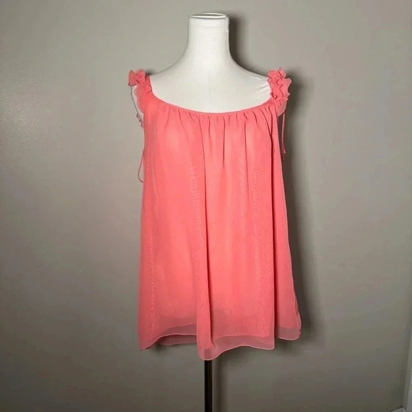 La Senza coral Y2K babydoll lingerie top M  coquette beach girl - Picture 2 of 5